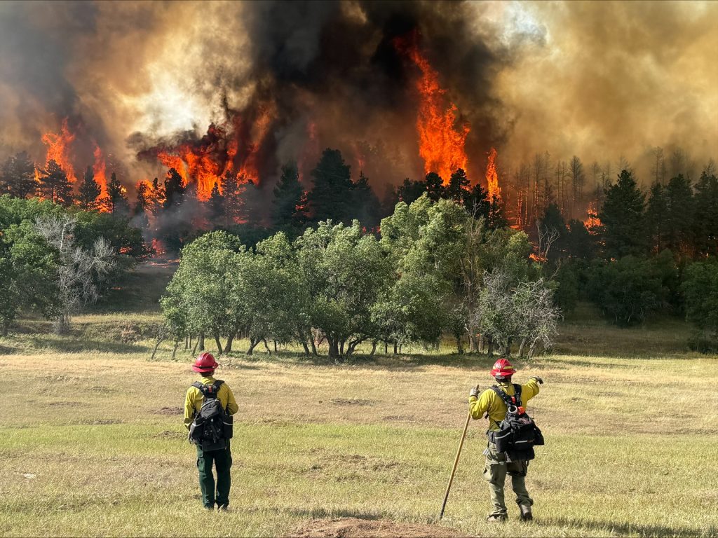 Summit County firefighters work to defend southern Colorado communities from Aspen Acres fire